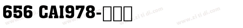 656 CAI978字体转换